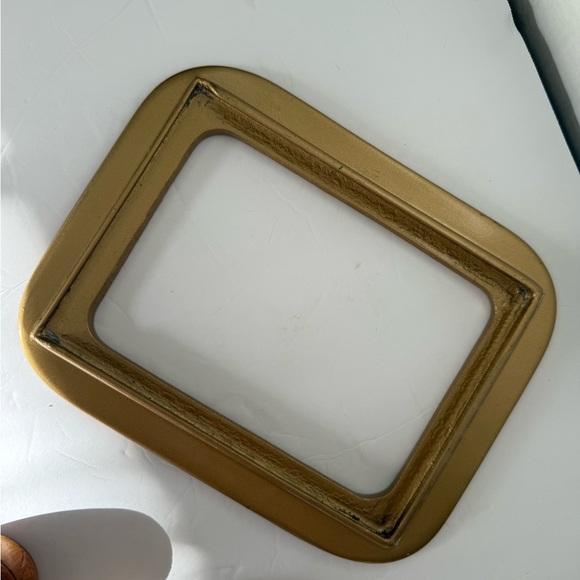 5 x 7 vintage enamel handcrafted in the USA Yellow Floral Picture Frame - Picture 6 of 9